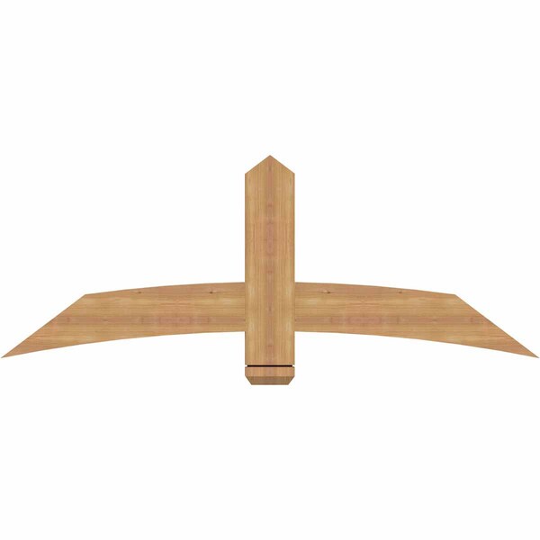 Ekena Millwork Bellingham Timber Gable Bracket, Western Red Cedar, 60"W x 22"H x 1 1/2"D x 5 1/2"F, 9/12 Pitch GBW060X22X0206BEL00SWR - main